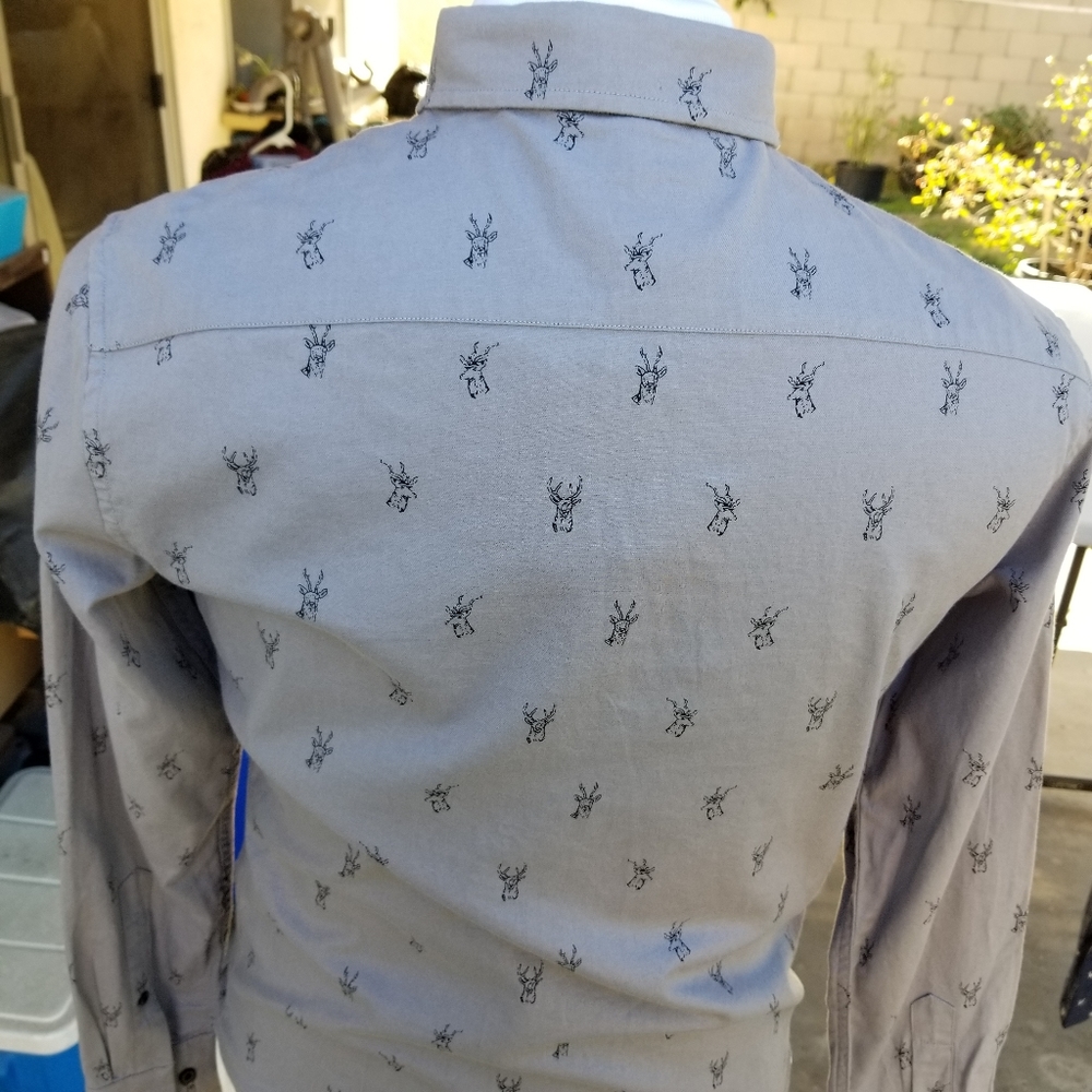 Banana Republic Luxe Flannel Deer Button Shirt - Picture 9 of 10